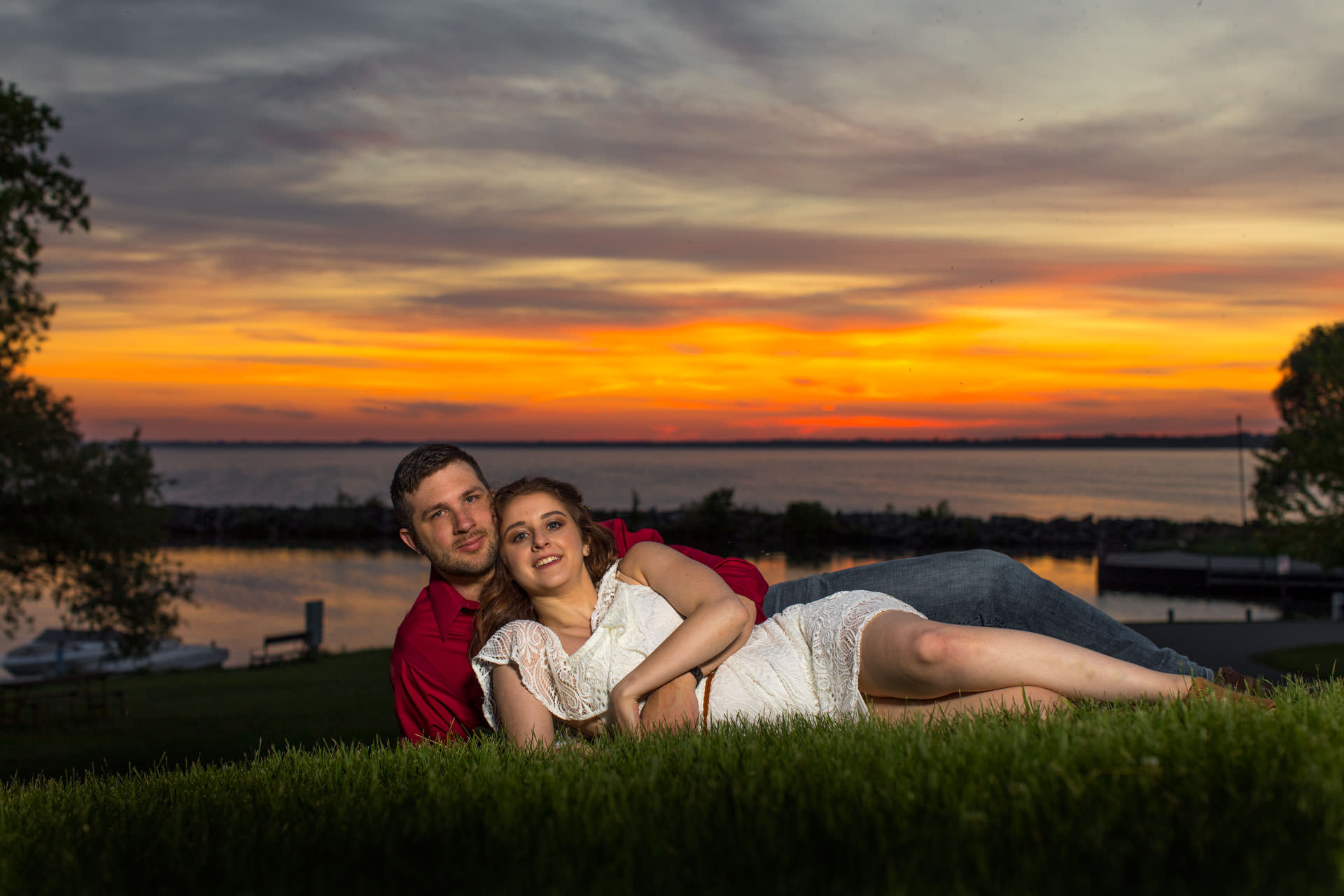 Sunset Engagement Portrait