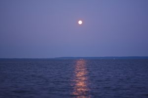 Moonrise Sail on Lake Winnebago